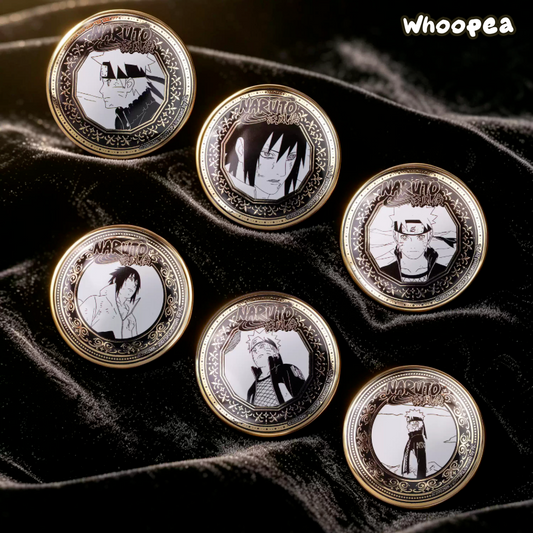 Naruto Shippuden Black, White And Gilding Series Badges Blind Bag