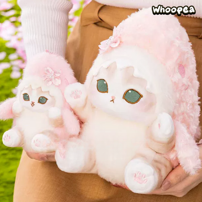 Mofusand Cherry Blossom Pink Series Plush Doll And Keychain