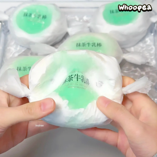Matcha Milk Stick Wax-Cracking Squishy - Sensory Fidget Toy