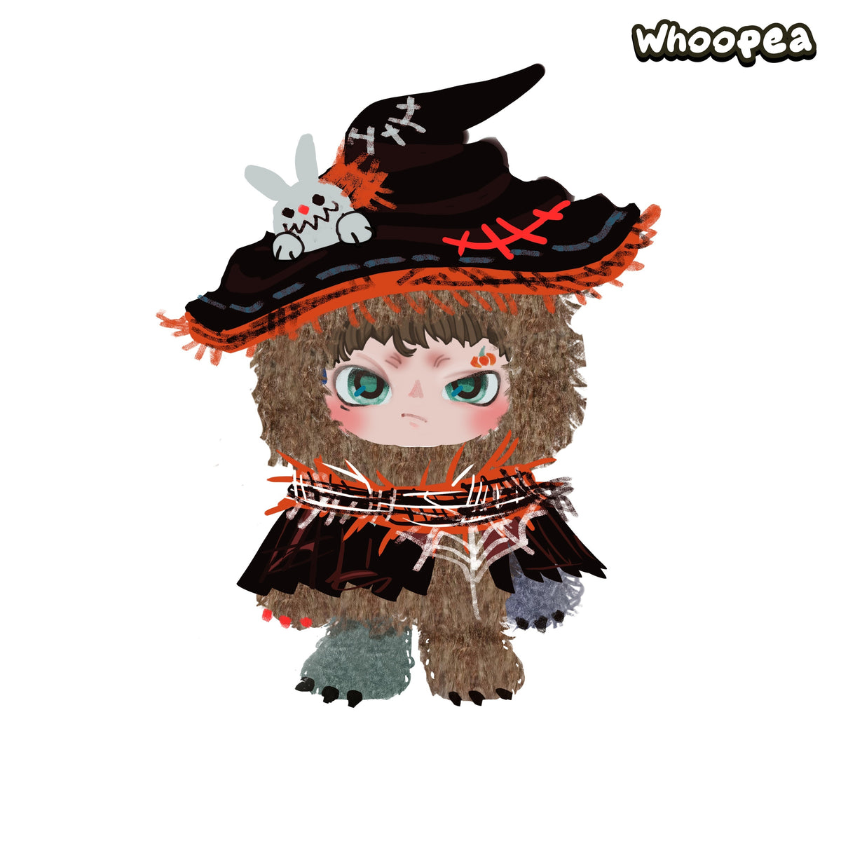 Witch Hat Vinyl Plush Pendant