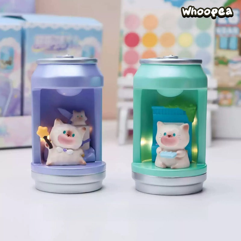 Cat in Shining Soda Series Figurine Blind Box