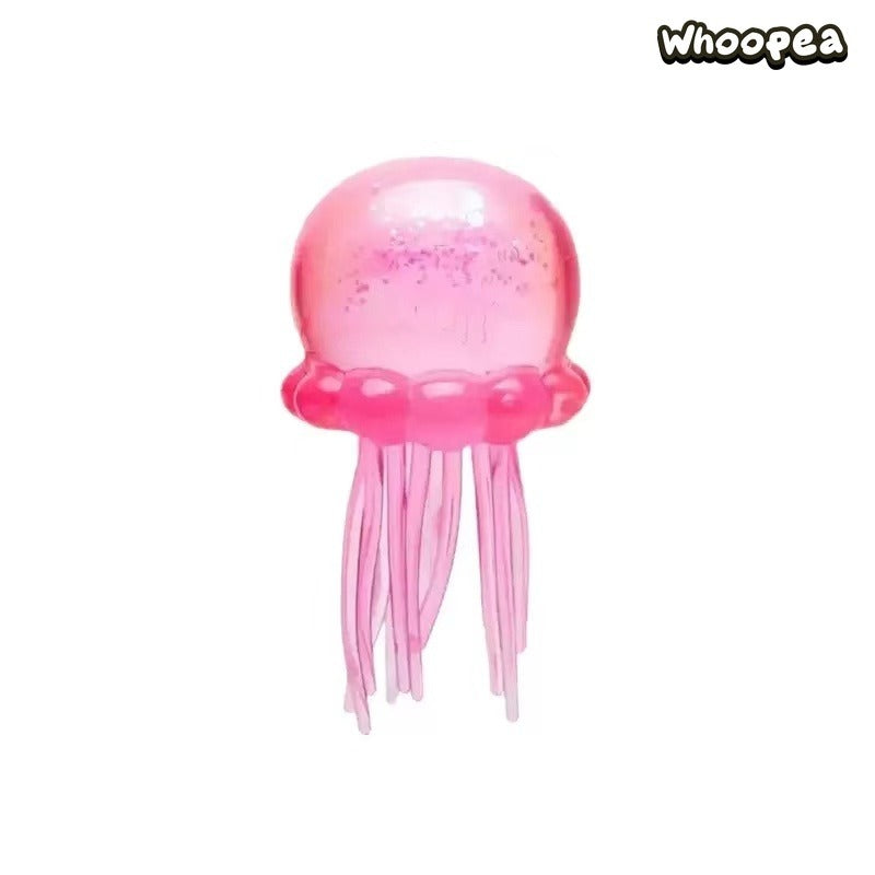Glitter Jellyfish Slow Rising TPR Squishy - Sensory Fidget Toy