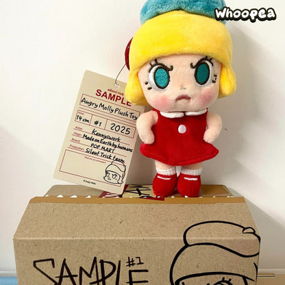 POPMART Angry MOLLY 2025 PTS Exhibition Limited Edition Vinyl Plush Pendant