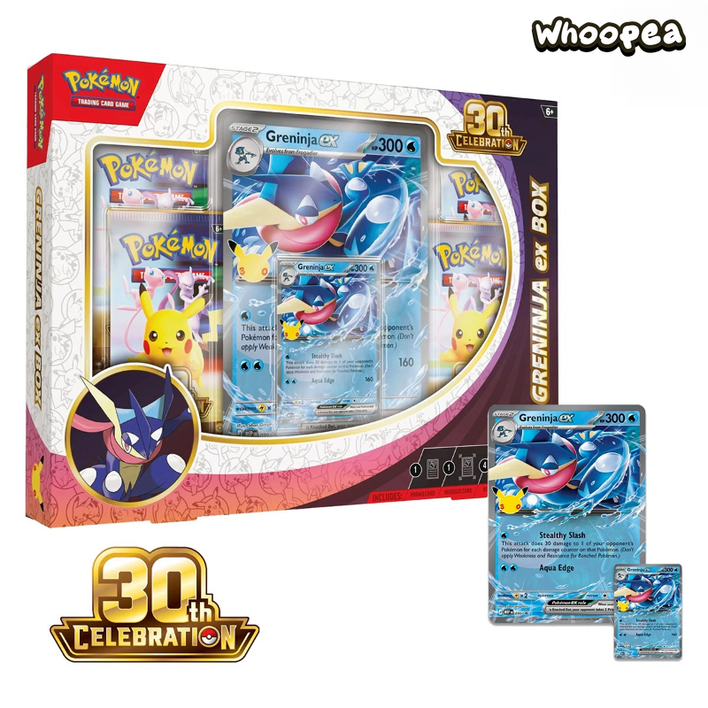 Pokémon TCG 30th Anniversary Celebration Poster Collection Eevee ex And Greninja ex Set, English Edition (PRE-ORDER)