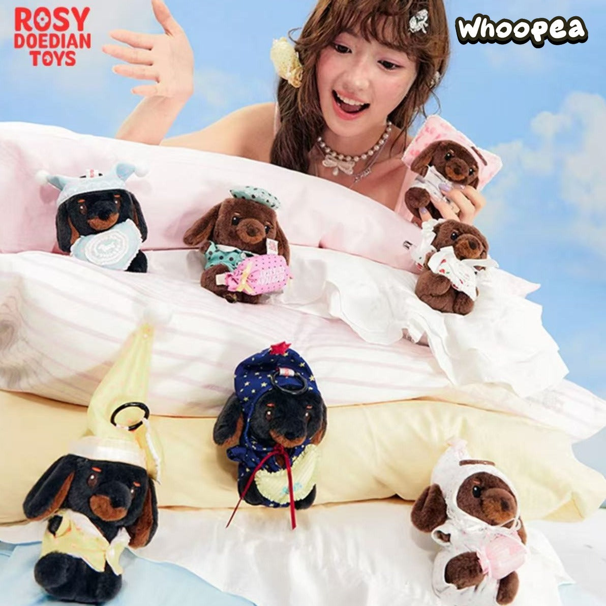 Rosydoedian Pillow Fight Series Plush Pendant Blind Box (PRE-ORDER)