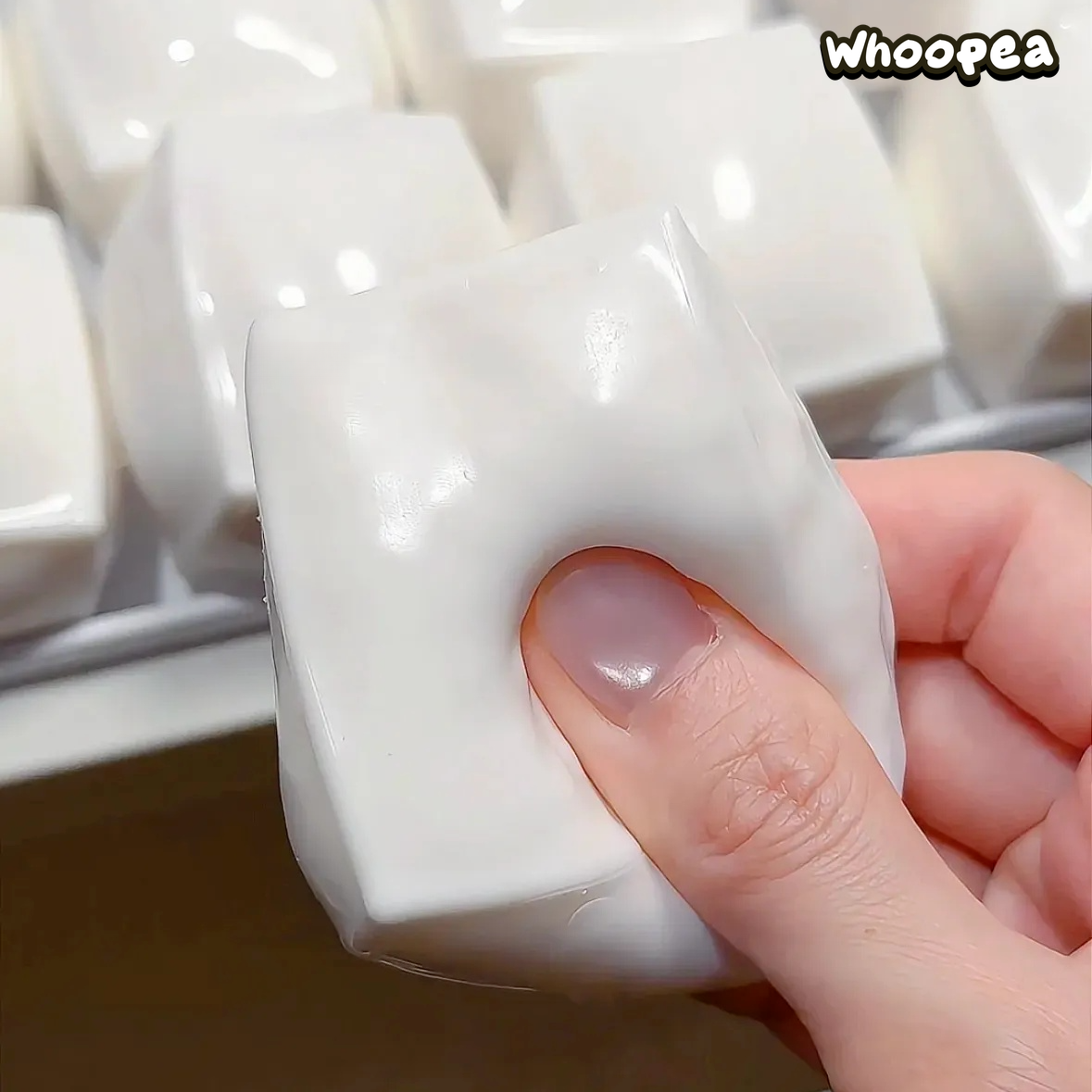 Milky Tofu Crunchy Crispy Squishy- Sensory Fidget Toy