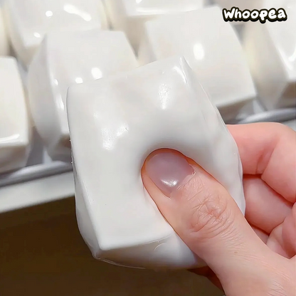Milky Tofu Crunchy Crispy Squishy- Sensory Fidget Toy