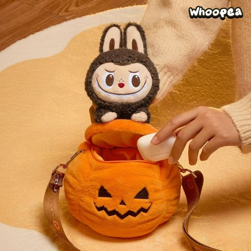 LABUBU Halloween Magic of Pumpkin Series Plush Mini Bag, POP LAND