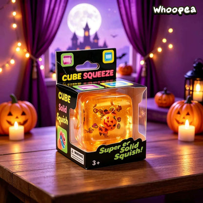Halloween Crystal Slow Rising TPR Cube Squishy- Fidget Toy