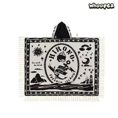 POP MART × Hirono Living Wild – Freedom Island Cloak Blanket