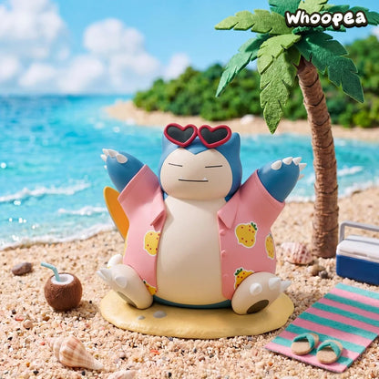 Pokémon Unite Series Snorlax And Psyduck Summer Beach Style Figure