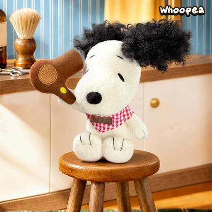 PEANUTS SNOOPY BARBER SHOP Series Plush Keychain Blind Box