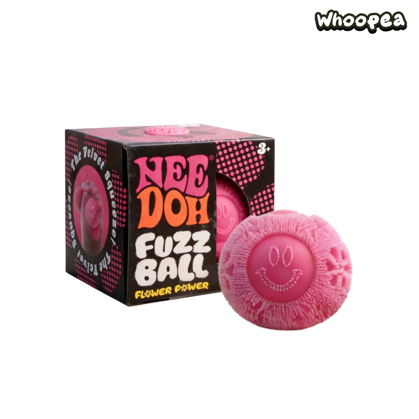 NeeDoh Schylling Fuzz Ball Flower Power Squishy Stress Toy