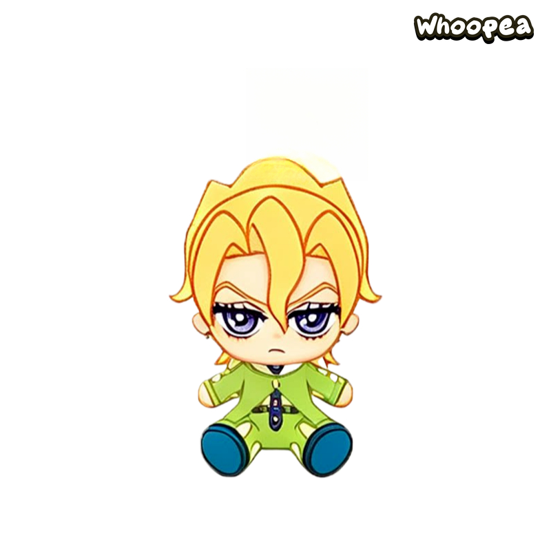 JoJo's Bizarre Adventure Golden Wind Series Chibi Sitting Plush Pendant Blind Box (PRE-ORDER)