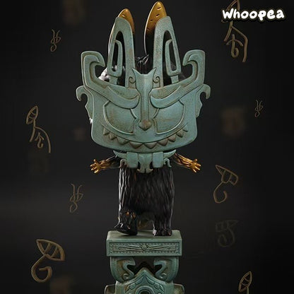 POP MART THE MONSTERS × Sanxingdui Museum ZIMOMO Bronze Mask Figure, PTS 2023 Exclusive
