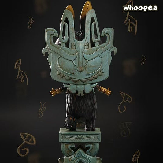 POP MART THE MONSTERS × Sanxingdui Museum ZIMOMO Bronze Mask Figure, PTS 2023 Exclusive