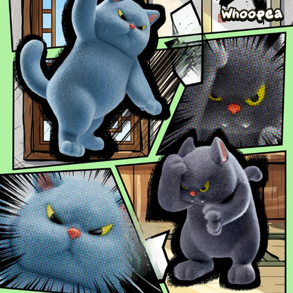 Cat Fight Showdown Series Figure Blind Box