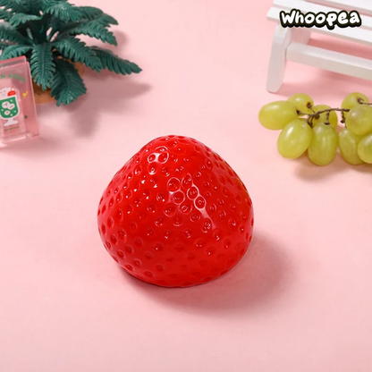 Red Strawberry Taba Squishy - Sensory Fidget Toy