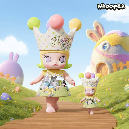 POP MART MEGA ROYAL MOLLY 400%And 1000% Mickey and Friends Happy Easter Series Figure