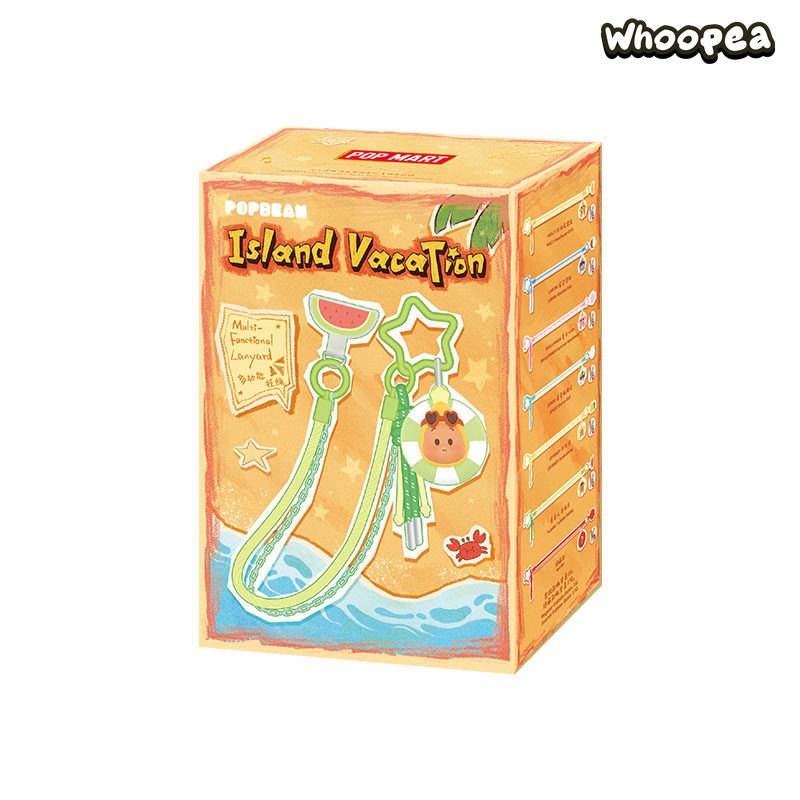 POP MART POP BEAN Island Vacation Series Multi functional Lanyard