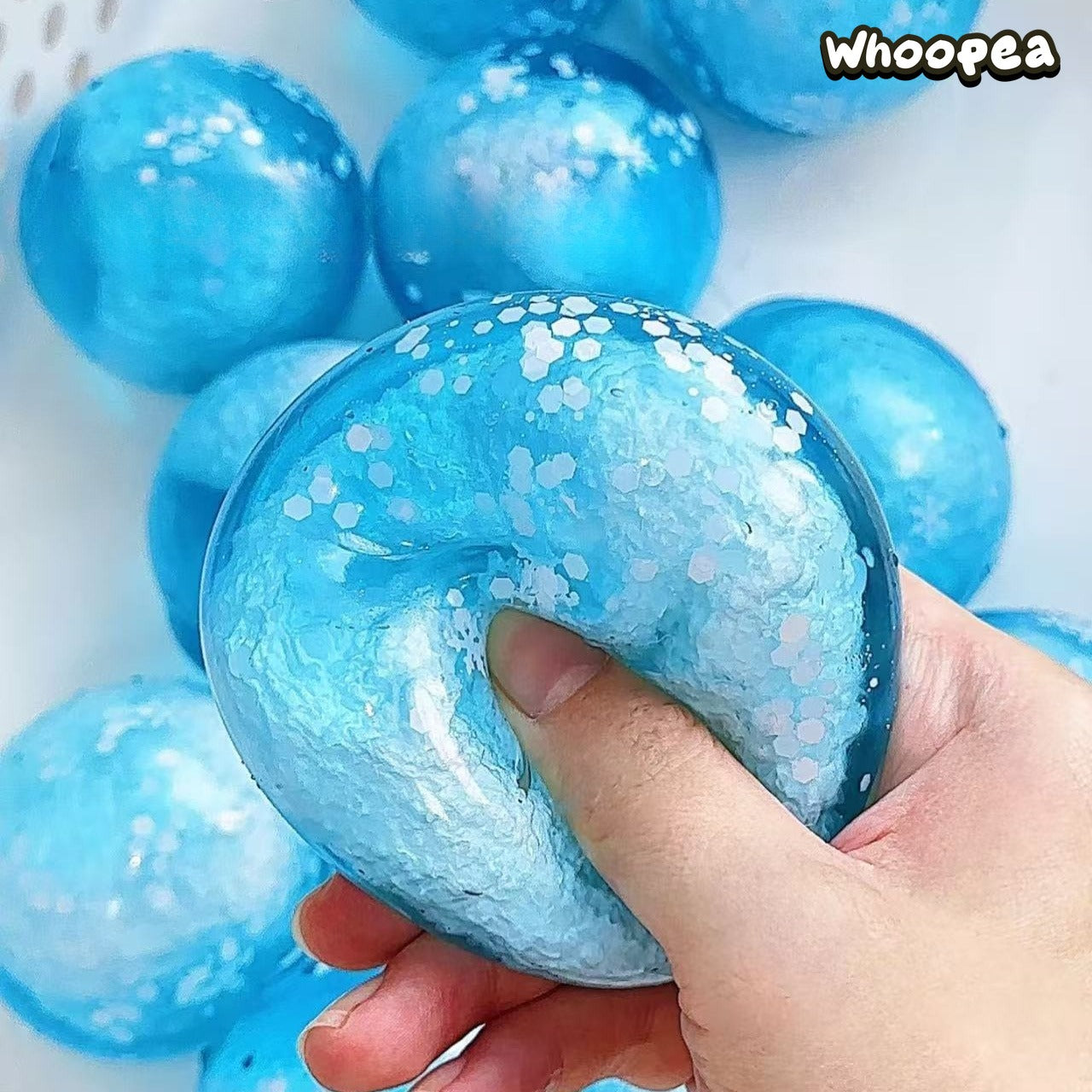 Handmade Snow Sound Crispy Crunchy Squishy Ball  - Sensory Fidget Toy