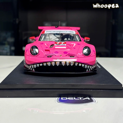 MINI GT 1:64 #1052 Porsche 911 GT3 R #77 Roxy Pink Pig/Dinosaur Diecast Model Car