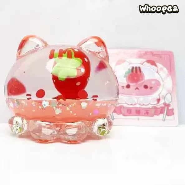 Strawberry Mousse Tower Octopus Meow Jelly Series Figure Blind Box