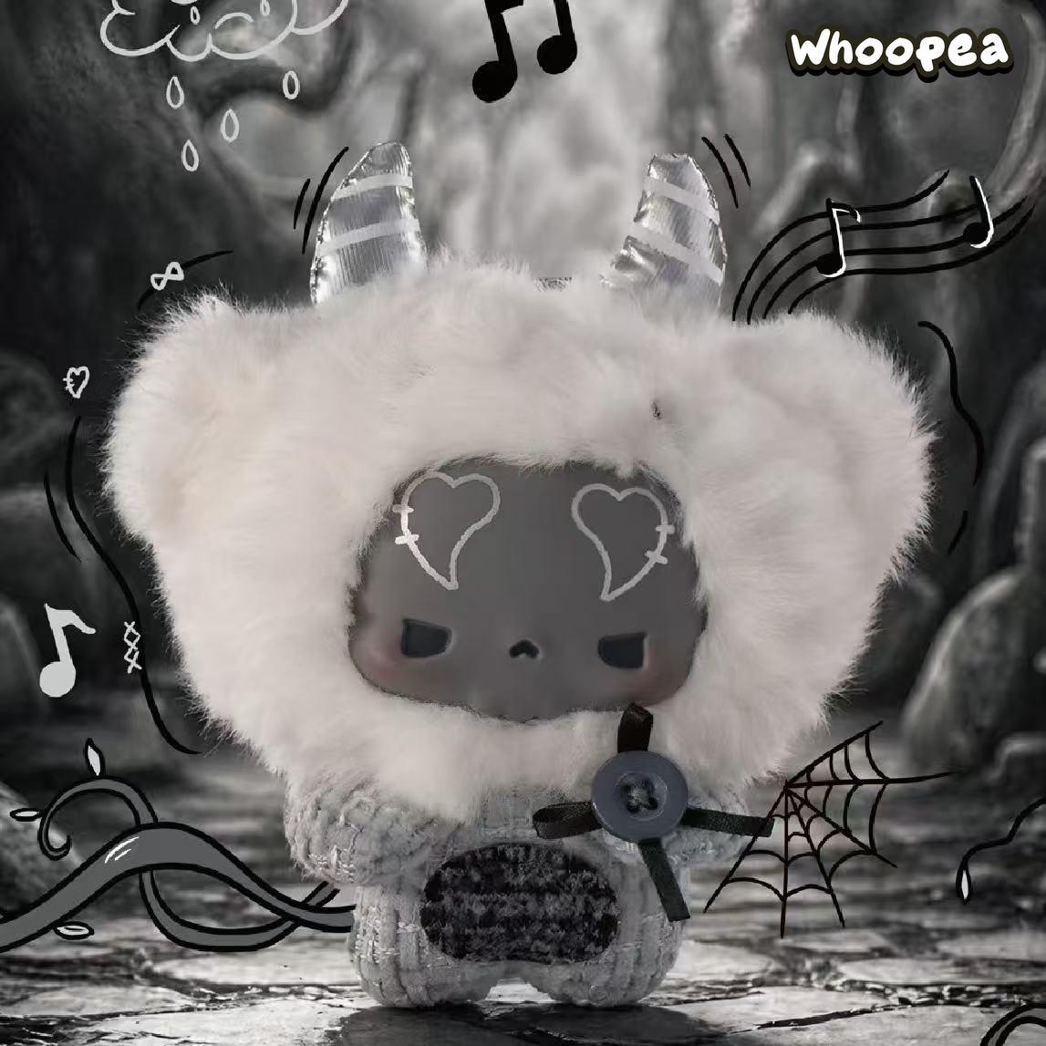 GUGU Grey-Tone Concerto Series Plush Vinyl Pendant Blind Box