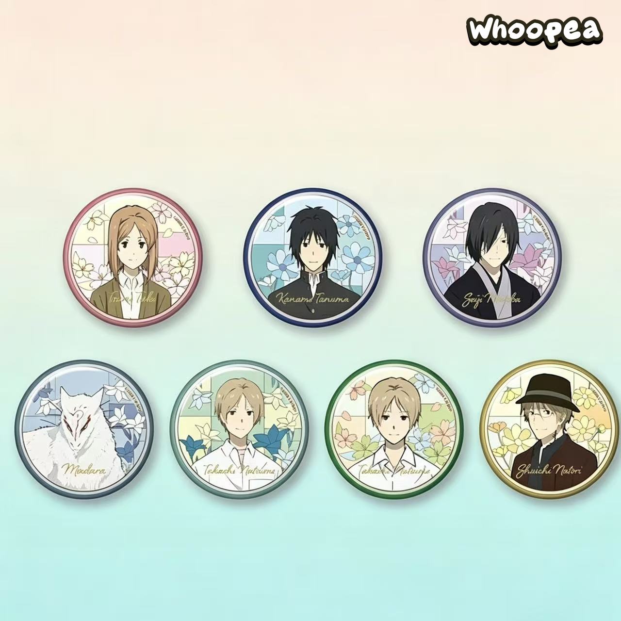 EAKI Natsume's Book of Friends Stained Glass Series Badge Blind Box