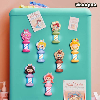 POP MART The Monsters Labubu Hair Salon Series Glowing Fridge Magnet Blind Box