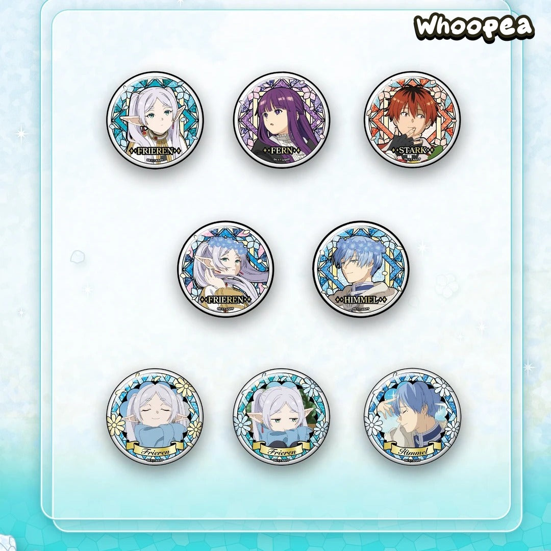 Frieren Beyond Journey's End Stained Glass Series Badge Blind Box