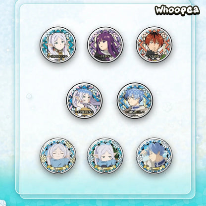 Frieren Beyond Journey's End Stained Glass Series Badge Blind Box