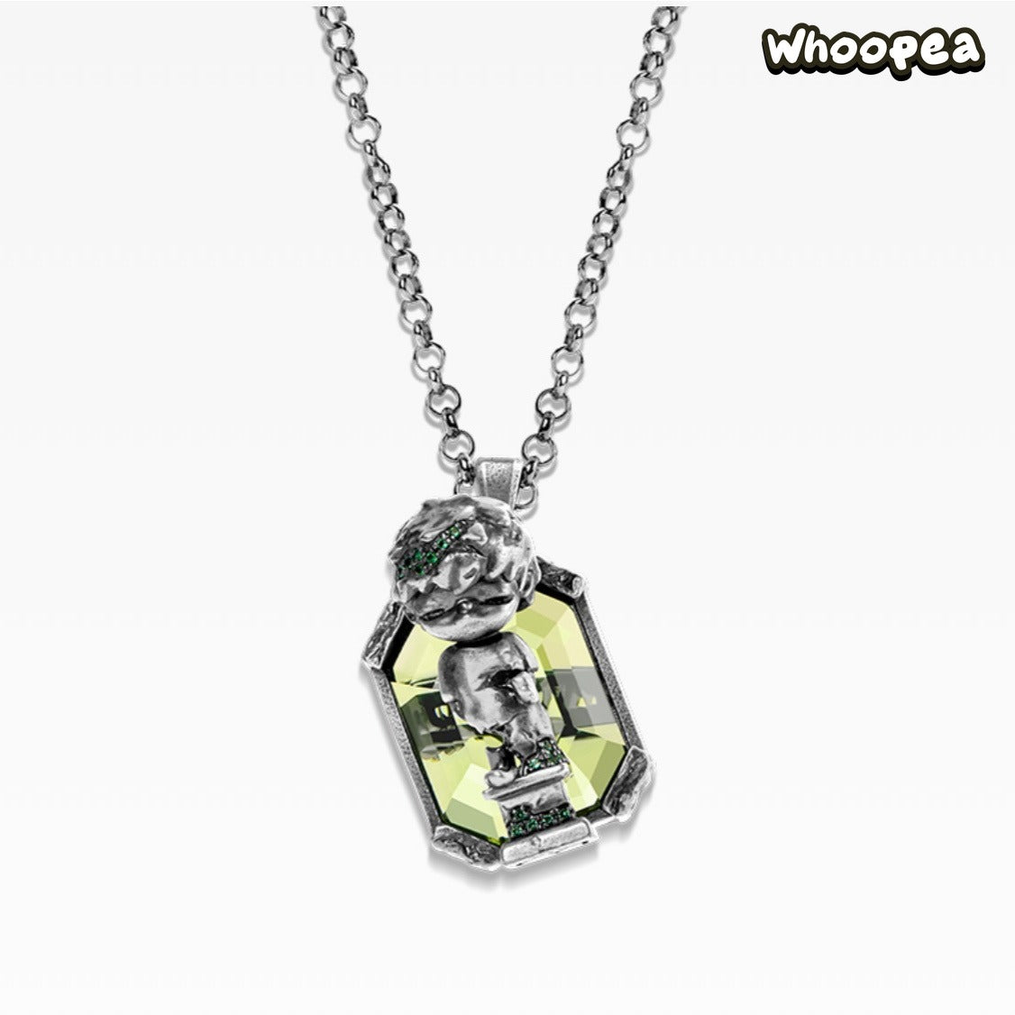 POPOP Jewelry Hirono Series Reshape Olive Green Necklace