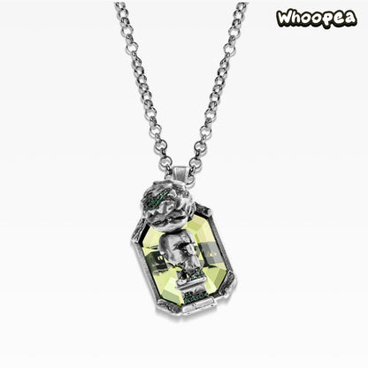 POPOP Jewelry Hirono Series Reshape Olive Green Necklace