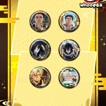 Demon Slayer Engraved Button Series Badge Blind Box (PRE-ORDER)