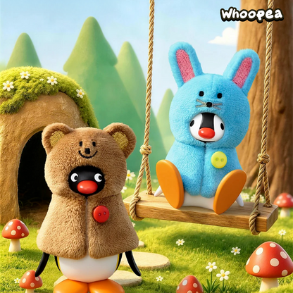 Pingu Forest Tale Series Plush Keychain And Necklace Blind Box