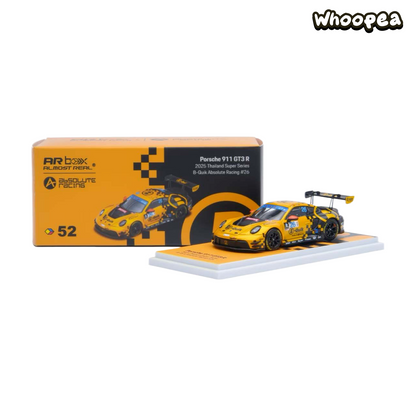 AR Box 1:64 Porsche 911 GT3 R #26 B-Quik Absolute Racing 2025 Thailand Super Series Diecast Model Car