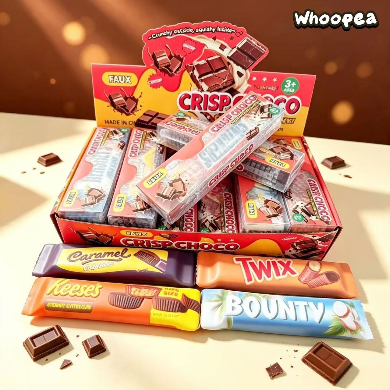 Crispy Chocolate Wax-cracking Squishy - Sensory Fidget Toy