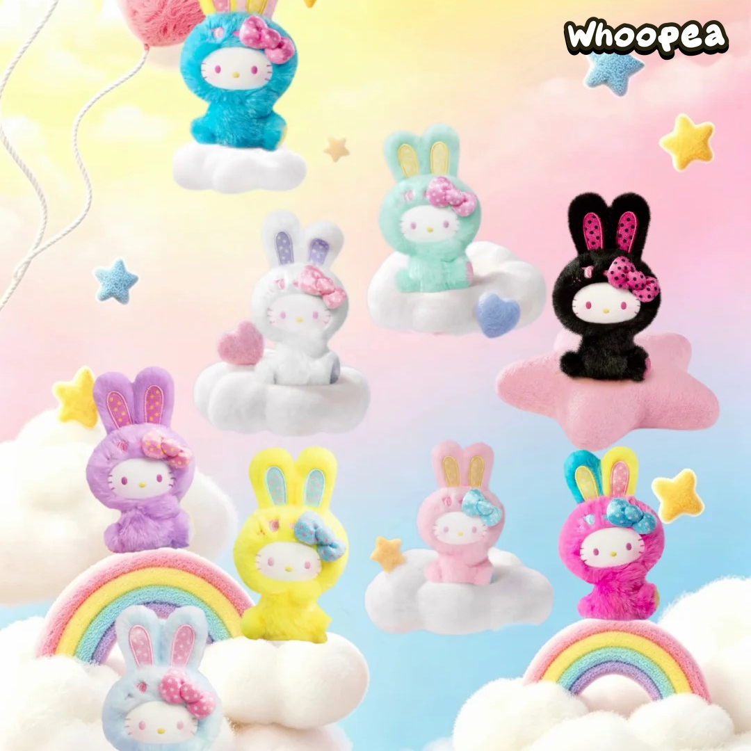 SANRI0 HK Rainbow Bunny Series Plush Pendant Blind Box (PRE-ORDER)