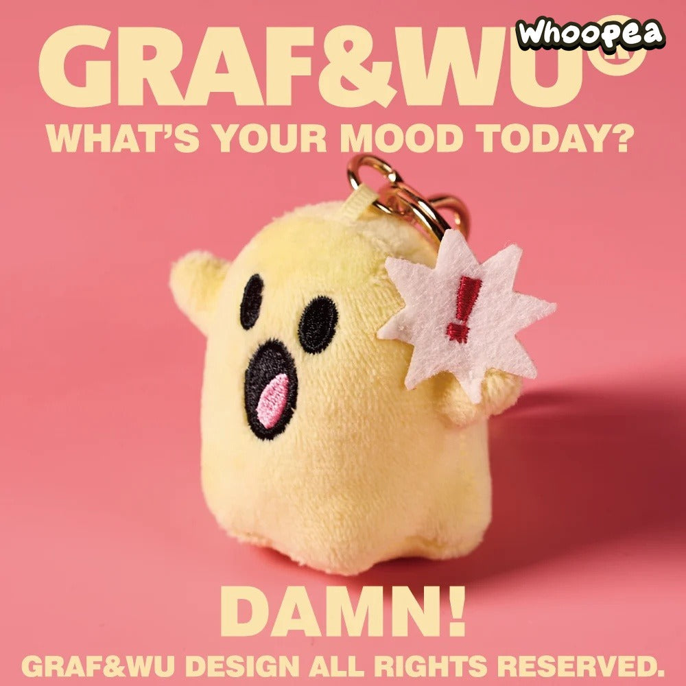 GRAF&WU What's Your Mood Today? Mini Series Ghosts Keychain Collection