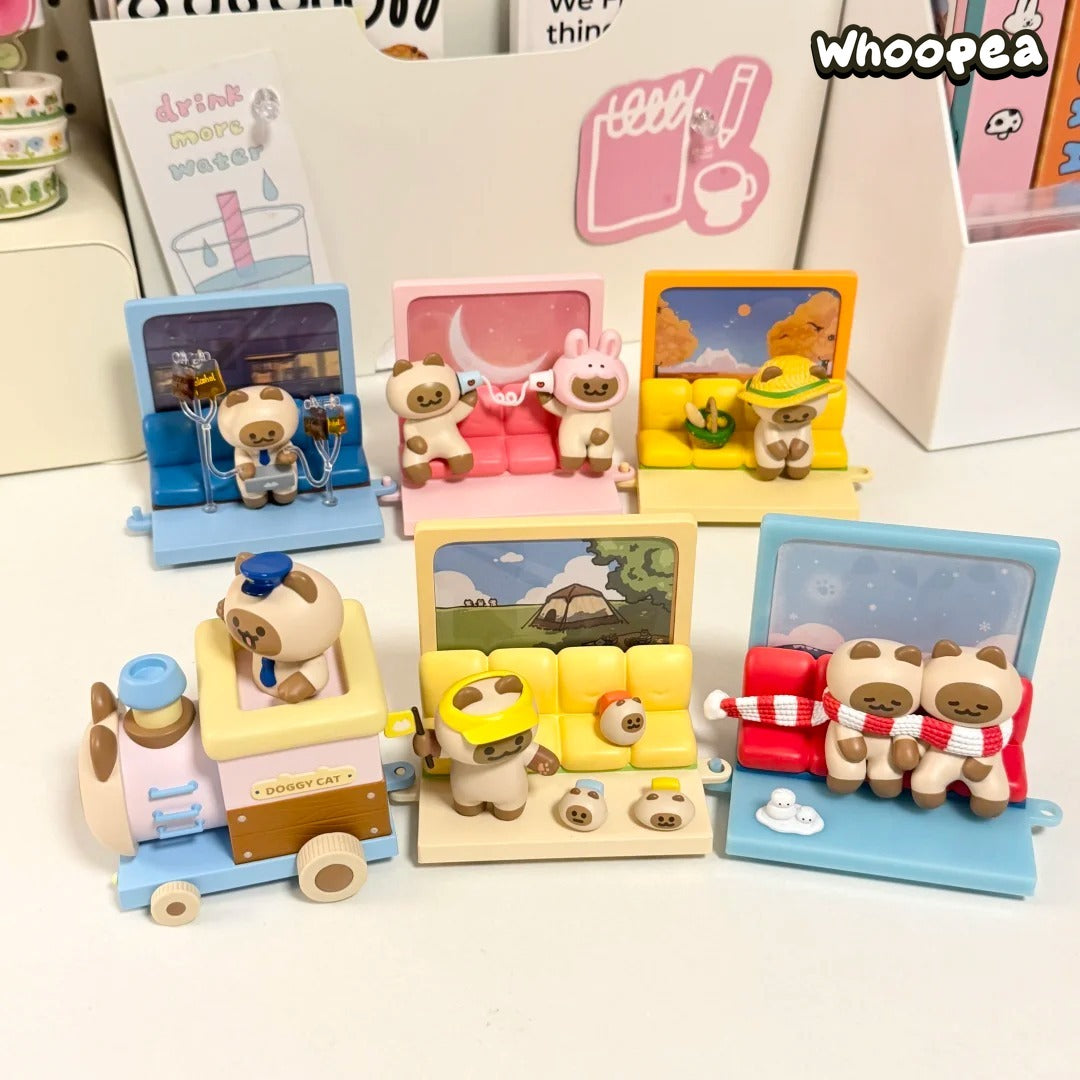 Doggy Cat Fantasy Train Series Figure Blind Box