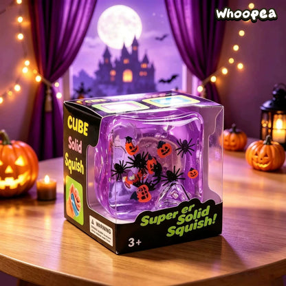 Halloween Crystal Slow Rising TPR Cube Squishy- Fidget Toy