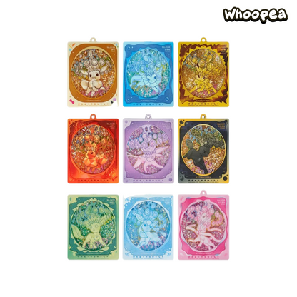 Pokémon Eevee Family Series Liquid Card Display Keychain Box