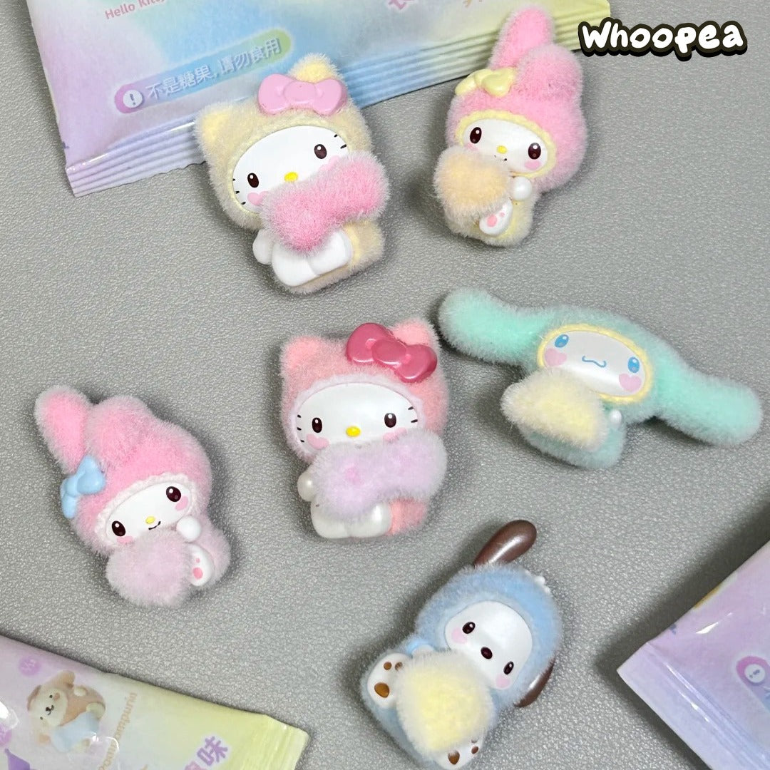 SANRI0 Fuzzy Rainbow Babies Series Mini Beans Blind Box