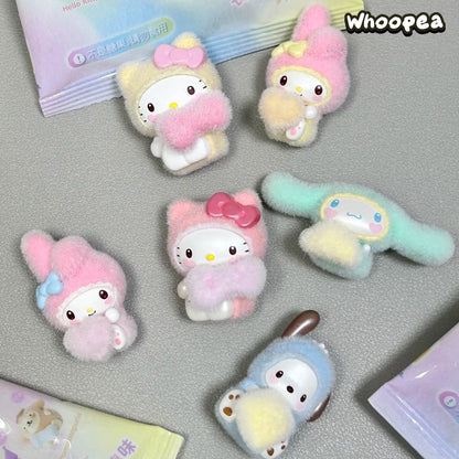 SANRI0 Fuzzy Rainbow Babies Series Mini Beans Blind Box