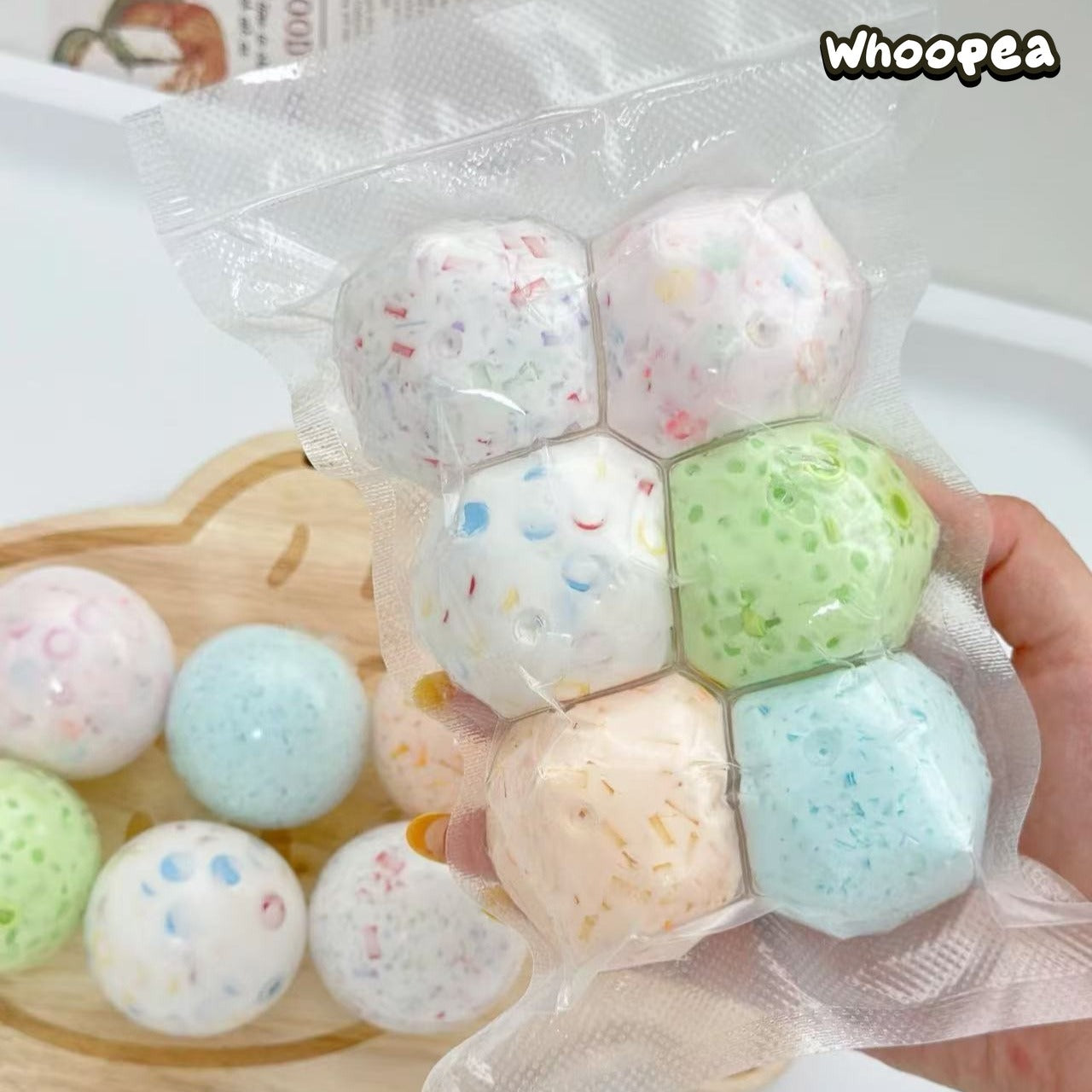 Handmade Crunchy Slush Squishy Ball 6 in 1 Set Collection - Sensory Fidget Toy