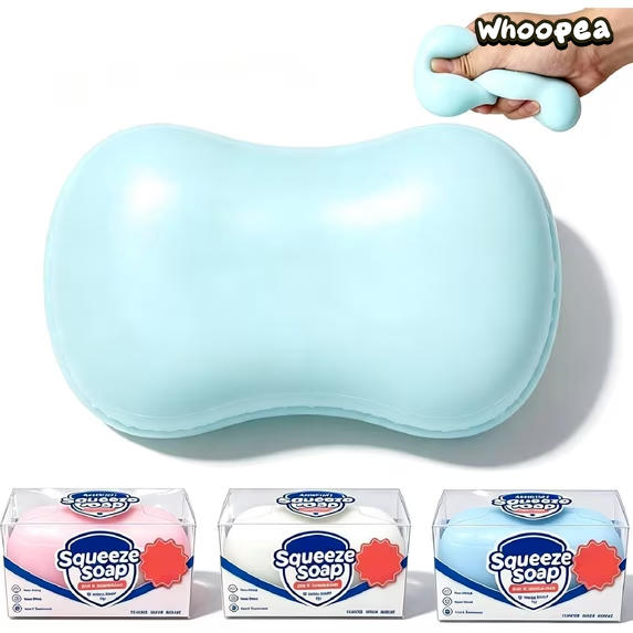 Crunchy Soap Squishy Asmr Bead Filled, Slow Rebound - Sensory Fidget Toy