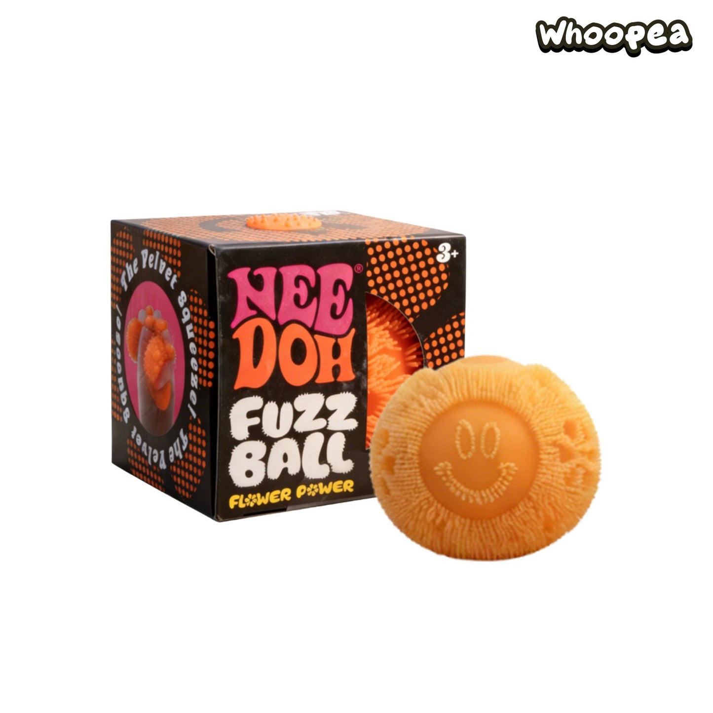 NeeDoh Schylling Fuzz Ball Flower Power Squishy Stress Toy