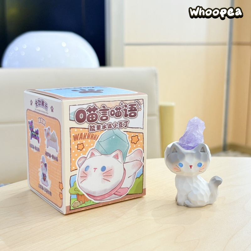 Meow And Meow Series Energy Crystal Mini Bean Blind Box