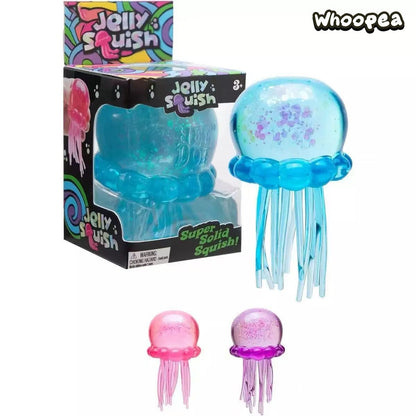 Glitter Jellyfish Slow Rising TPR Squishy - Sensory Fidget Toy